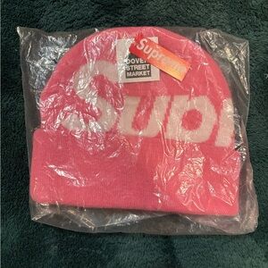 Supreme Pink Knit Hat